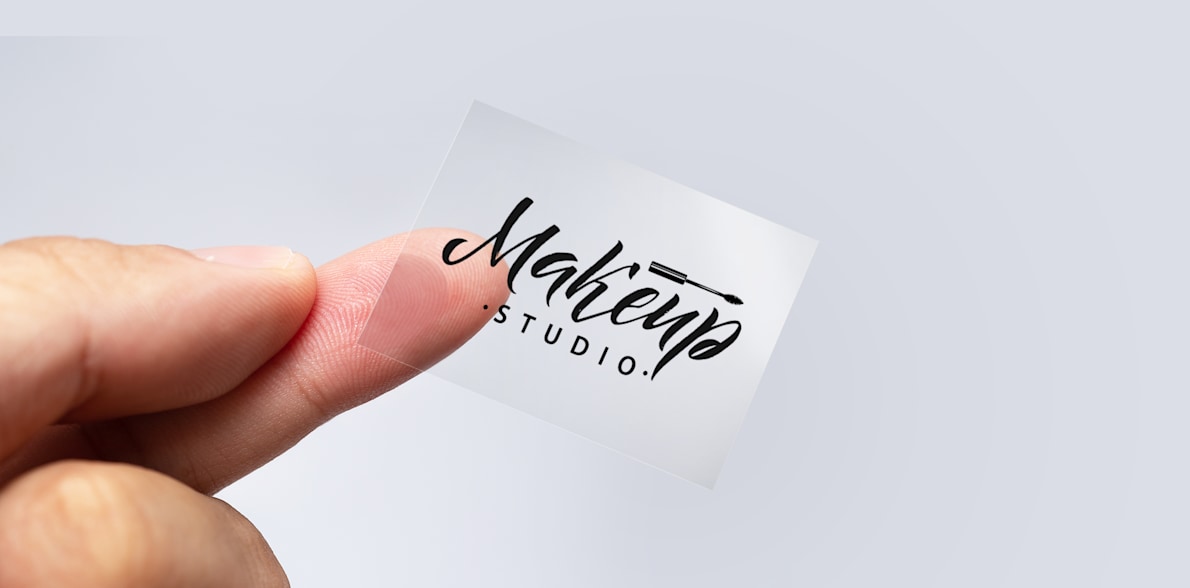 Clear clearance label stickers